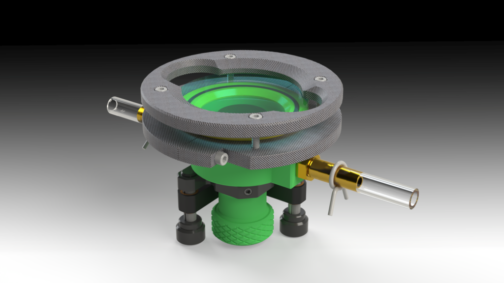 Render of Shultz' new TiO2 Interferometer cell.